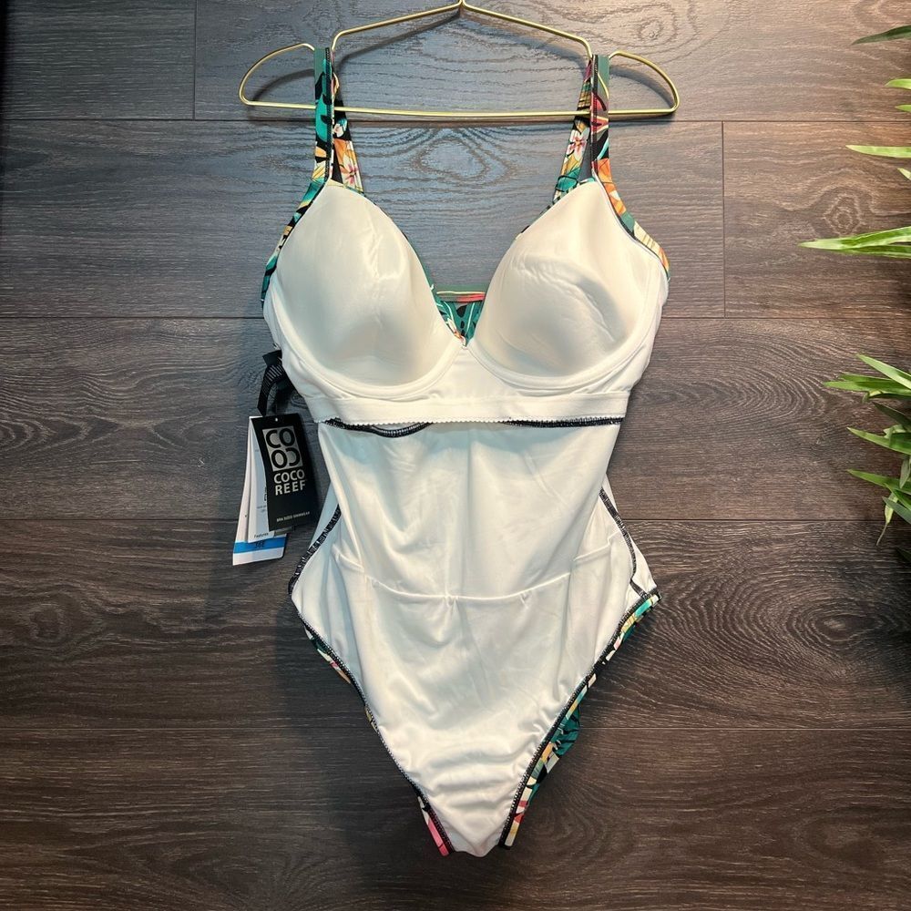 COCO REEF Enrapture Bra Sized Underwire One Piece Molded Push Up in Sz 36E. NWT! - Picture 7 of 16